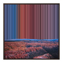Lærred i klassisk ramme, 30×30", brun ramme