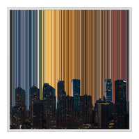 30×30" Framed Canvas - White Frame variant