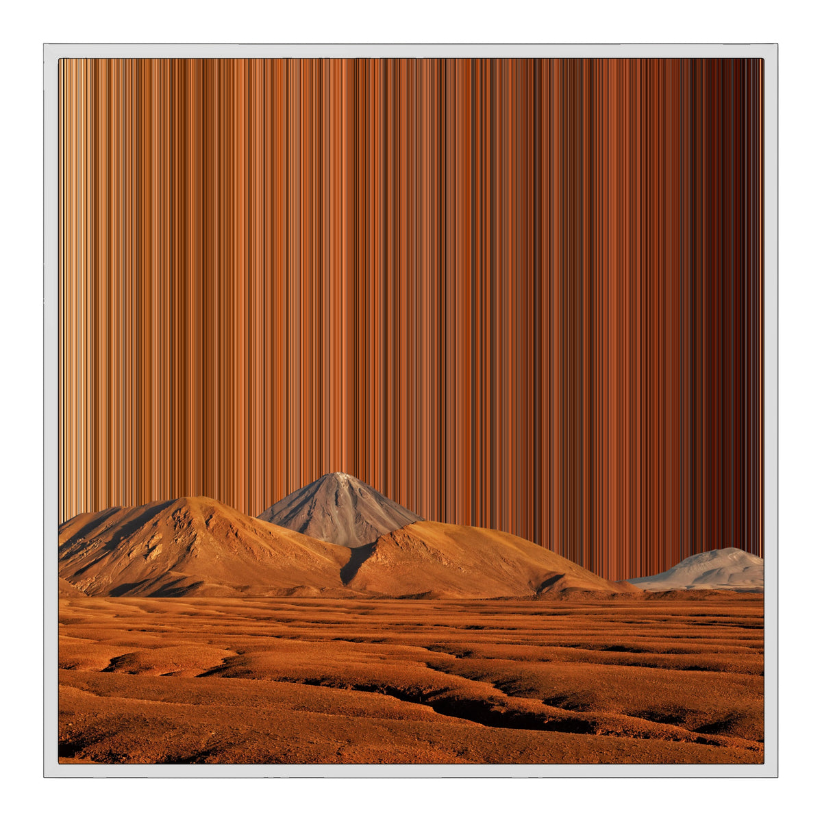 30×30" Framed Canvas - White Frame variant