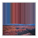 Lærred i klassisk ramme, 30×30", hvid ramme