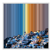 Lienzo con marco clásico, 30×30", marco blanco