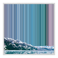 30×30" Framed Canvas - White Frame variant