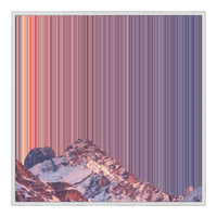 30×30" Framed Canvas - White Frame variant