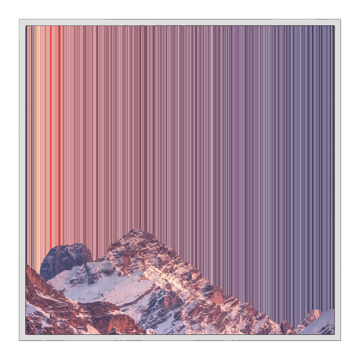 30×30" Framed Canvas - White Frame variant