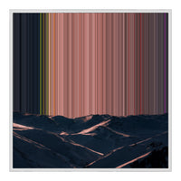 Ingelijst canvas, 30×30", witte lijst