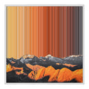 Toile encadrée, format 30×30", cadre blanc