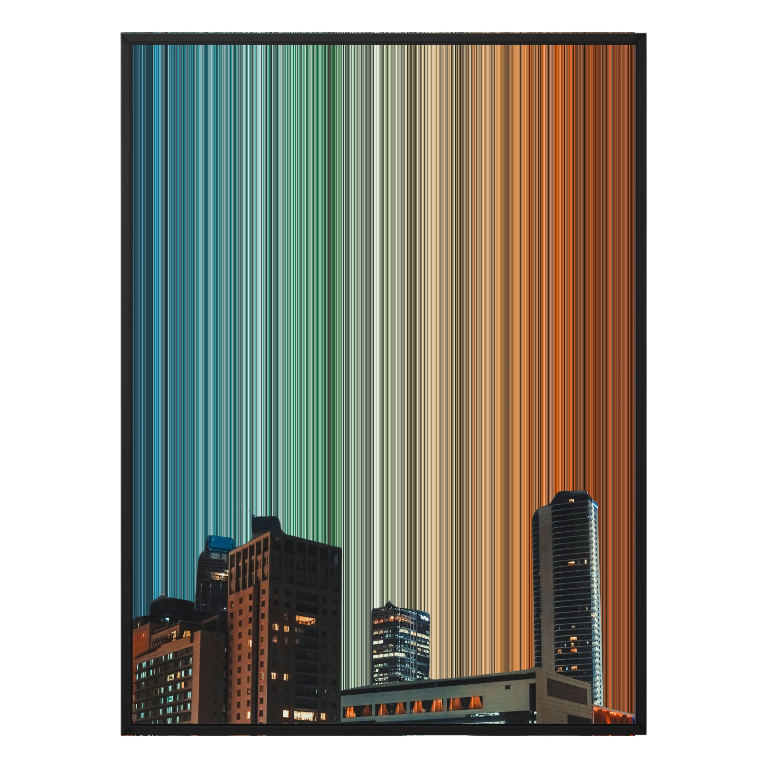 30×38" Framed Canvas - Black Frame variant