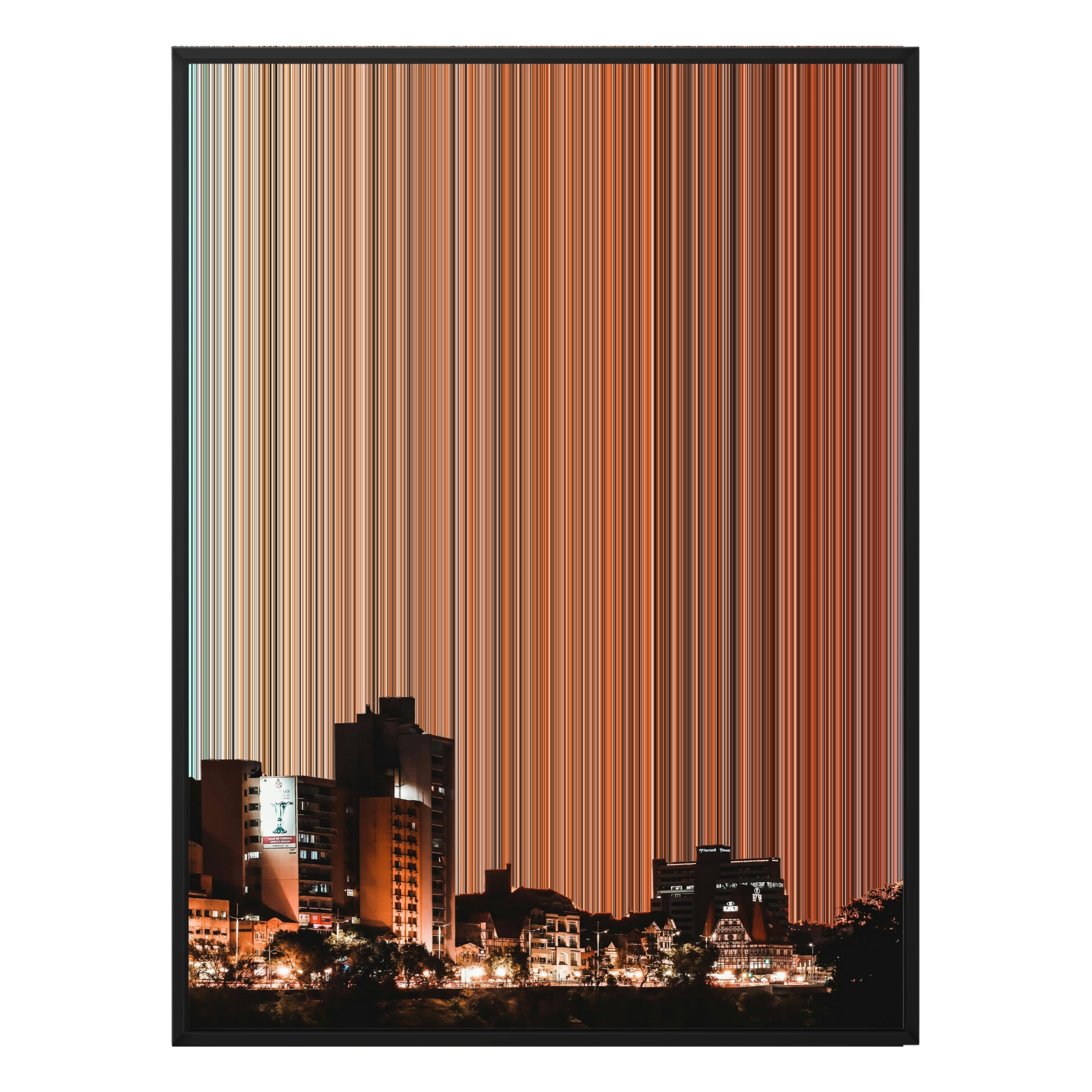 30×38" Framed Canvas - Black Frame variant