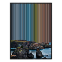 30×38" Framed Canvas - Black Frame variant