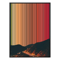 30×38" Framed Canvas - Black Frame variant