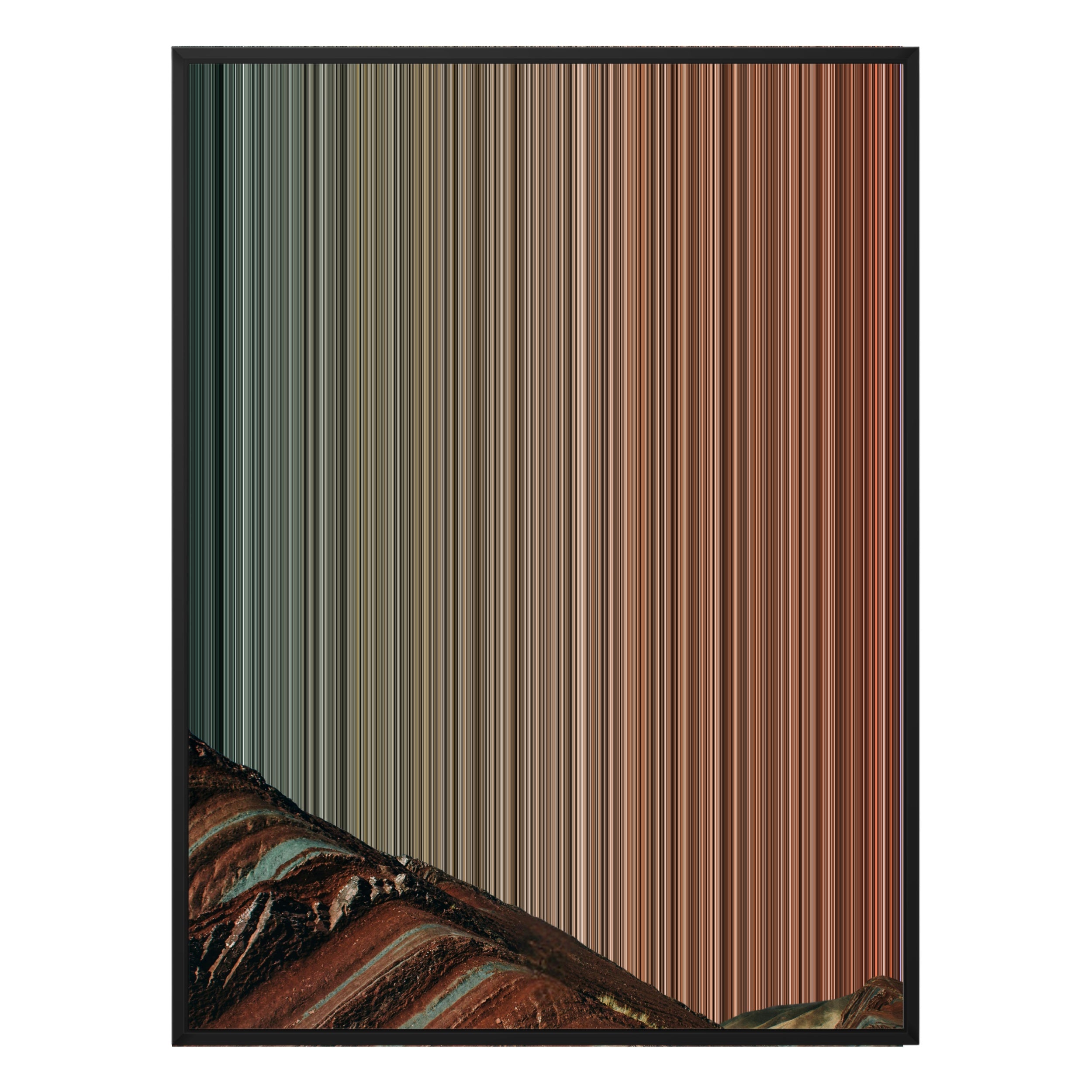 30×38" Framed Canvas - Black Frame variant