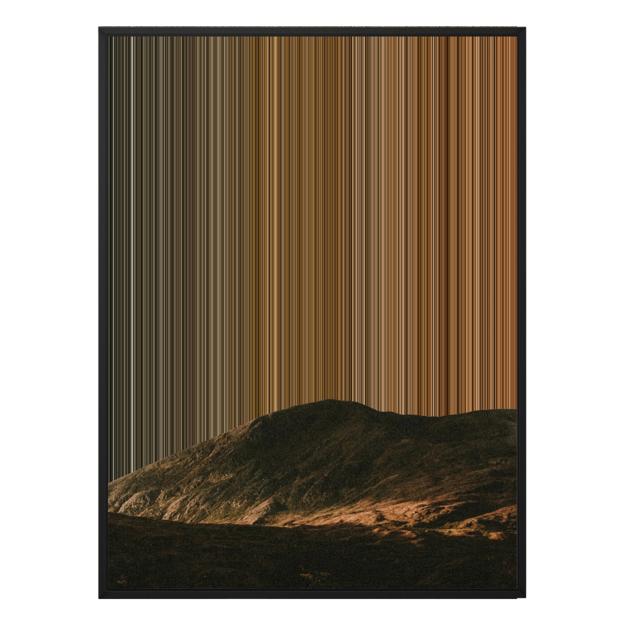 30×38" Framed Canvas - Black Frame variant