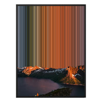 30×38" Framed Canvas - Black Frame variant