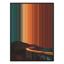 30×38" Framed Canvas - Black Frame variant