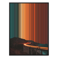 30×38" Framed Canvas - Black Frame variant