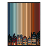 30×38" Framed Canvas - Black Frame variant