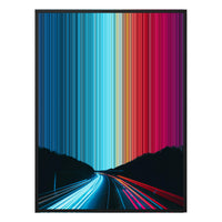 30×38" Framed Canvas - Black Frame variant