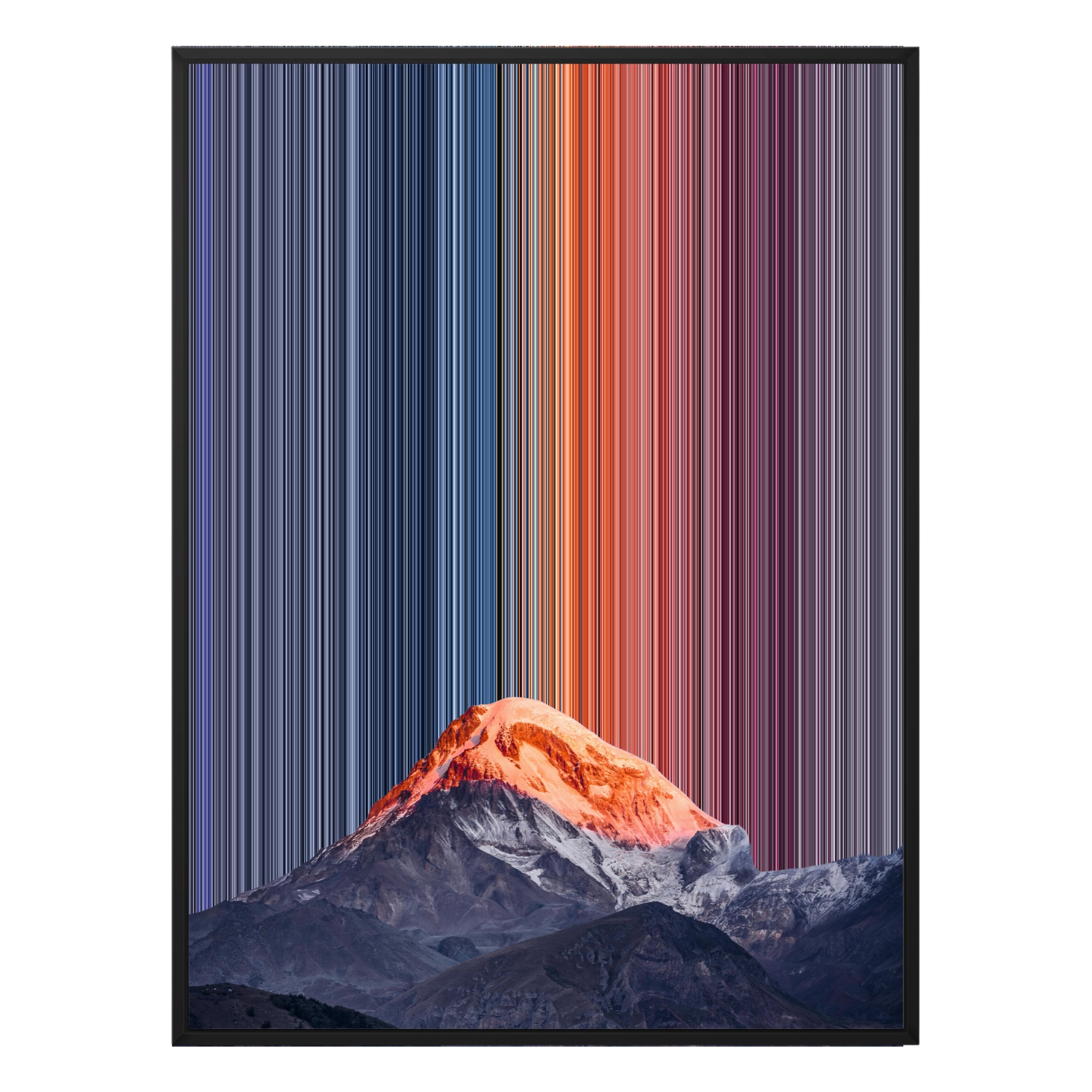 30×38" Framed Canvas - Black Frame variant