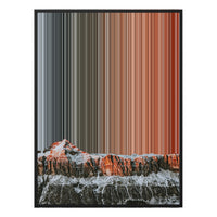 30×38" Framed Canvas - Black Frame variant