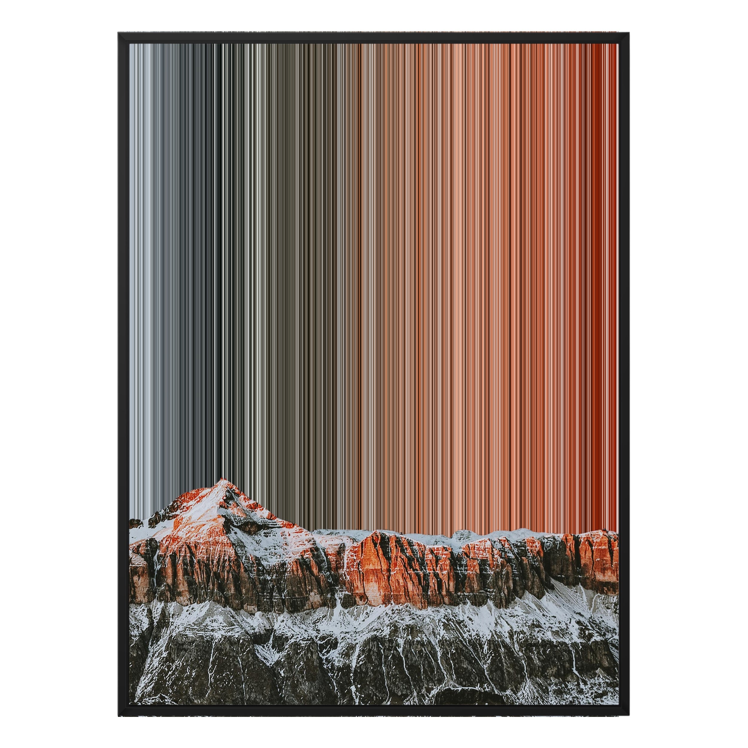 30×38" Framed Canvas - Black Frame variant