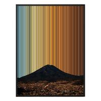 30×38" Framed Canvas - Black Frame variant