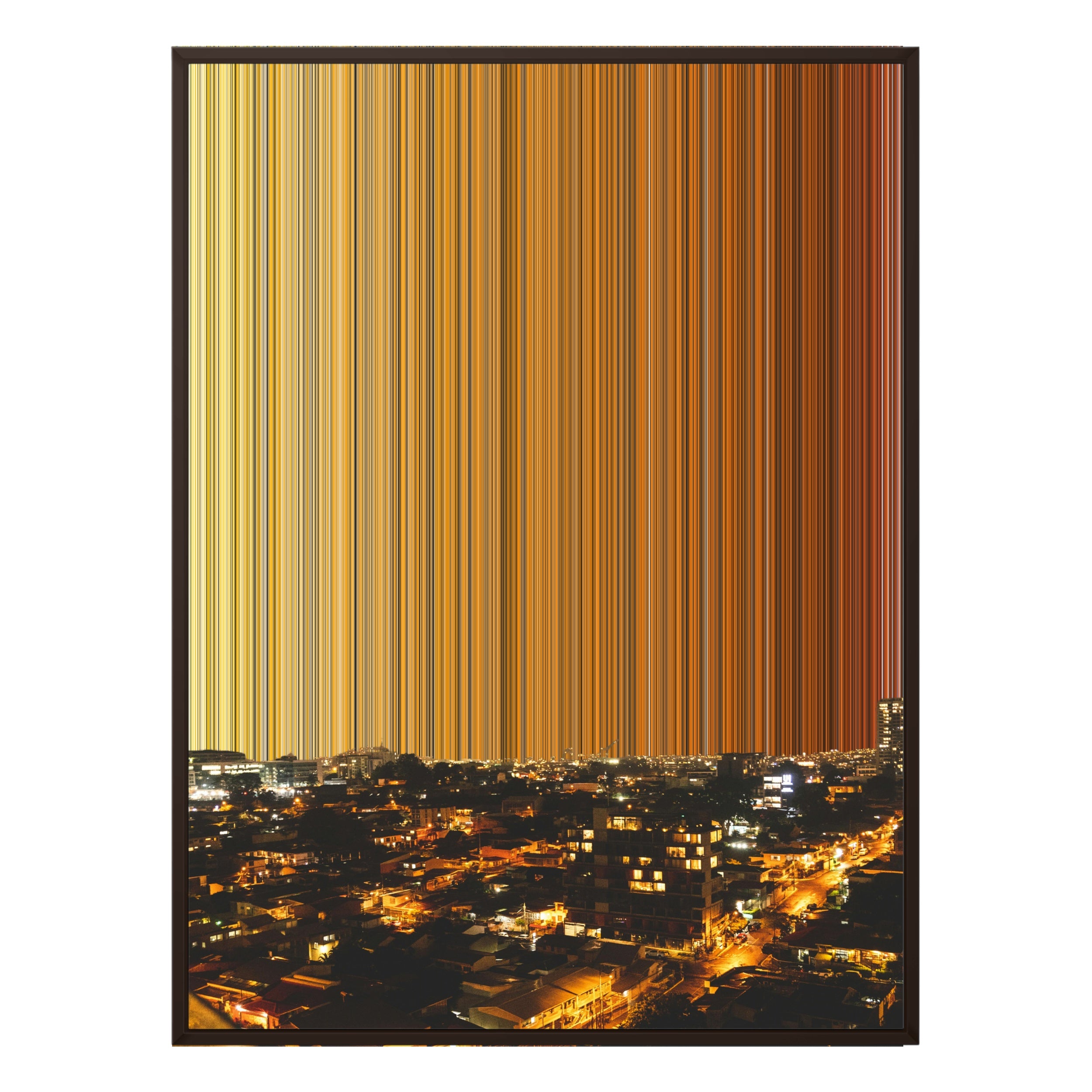 30×38" Framed Canvas - Brown Frame variant