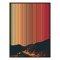 30×38" Framed Canvas - Brown Frame variant