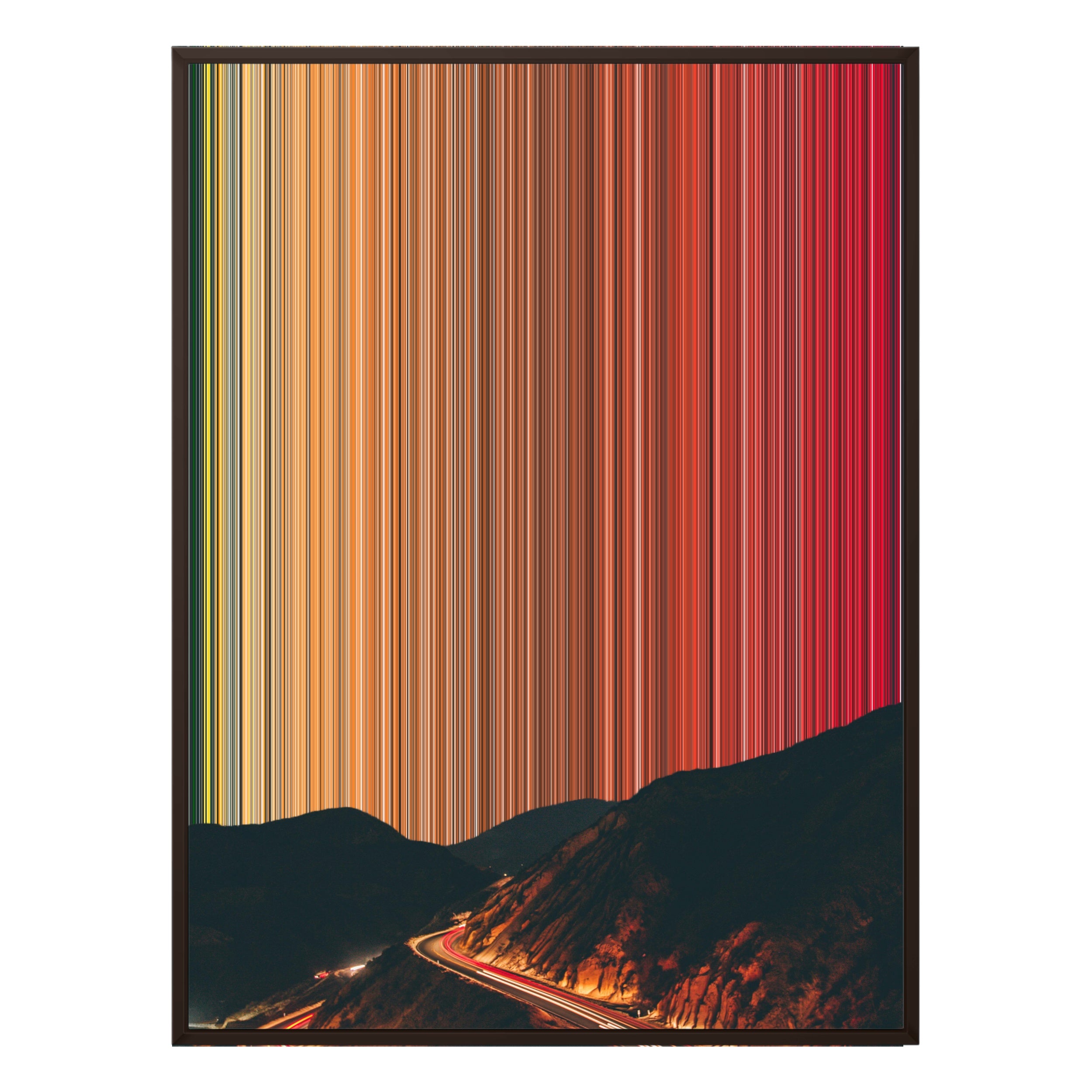 30×38" Framed Canvas - Brown Frame variant