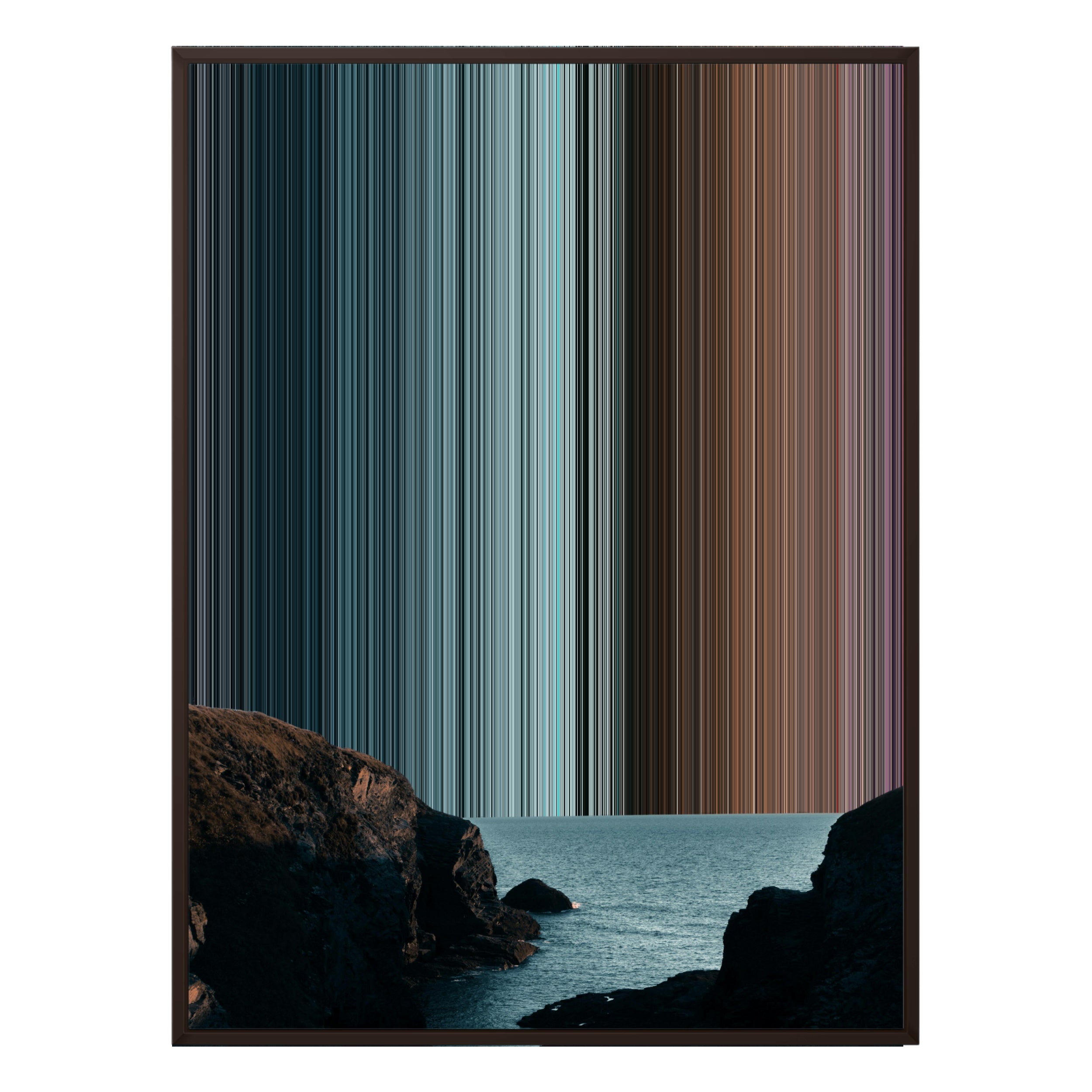 30×38" Framed Canvas - Brown Frame variant