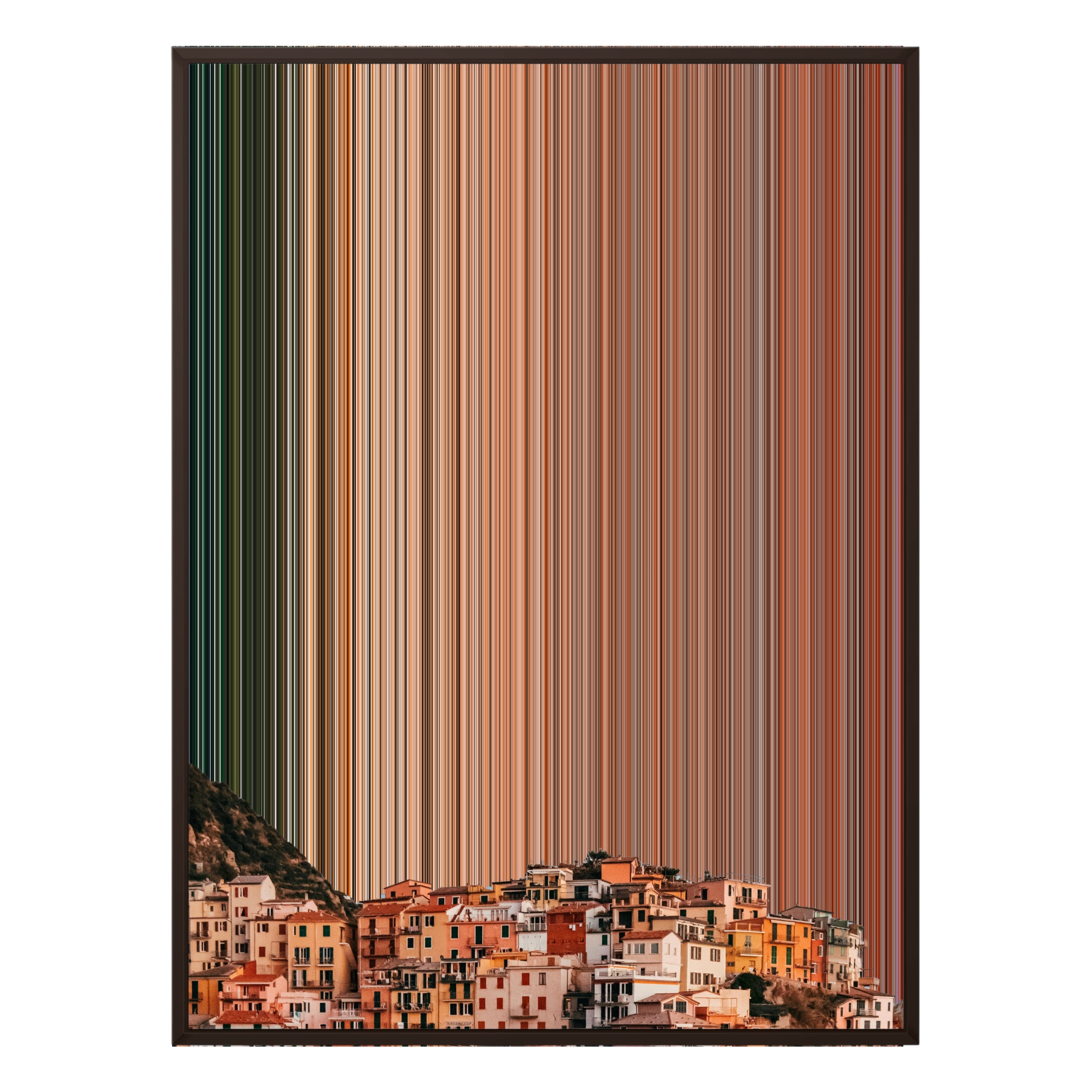 30×38" Framed Canvas - Brown Frame variant