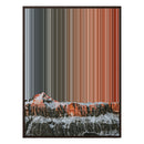 30×38" Framed Canvas - Brown Frame variant