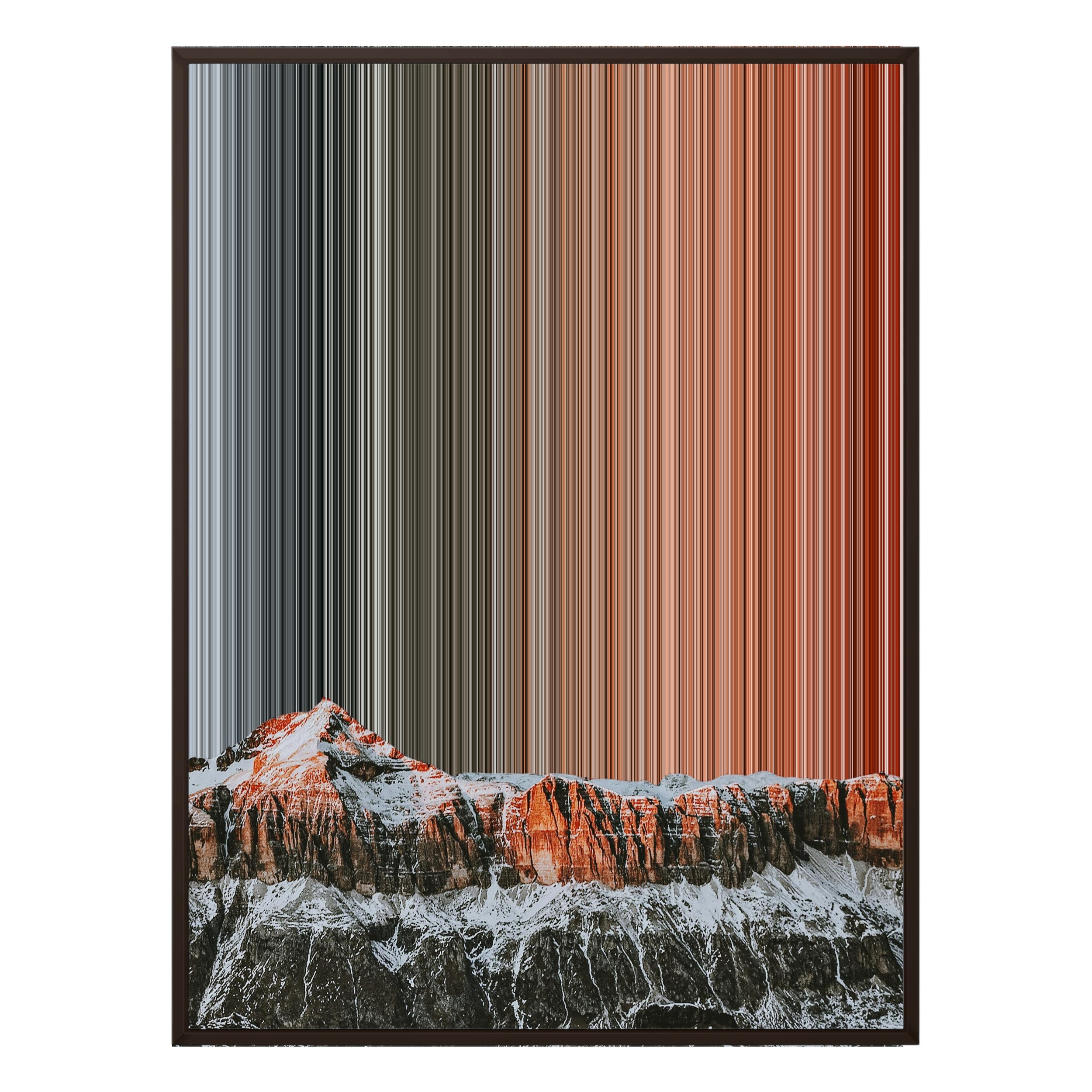 30×38" Framed Canvas - Brown Frame variant