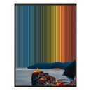 30×38" Framed Canvas - Brown Frame variant