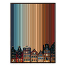 30×38" Framed Canvas - Brown Frame variant