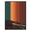 30×38" Framed Canvas - Brown Frame variant