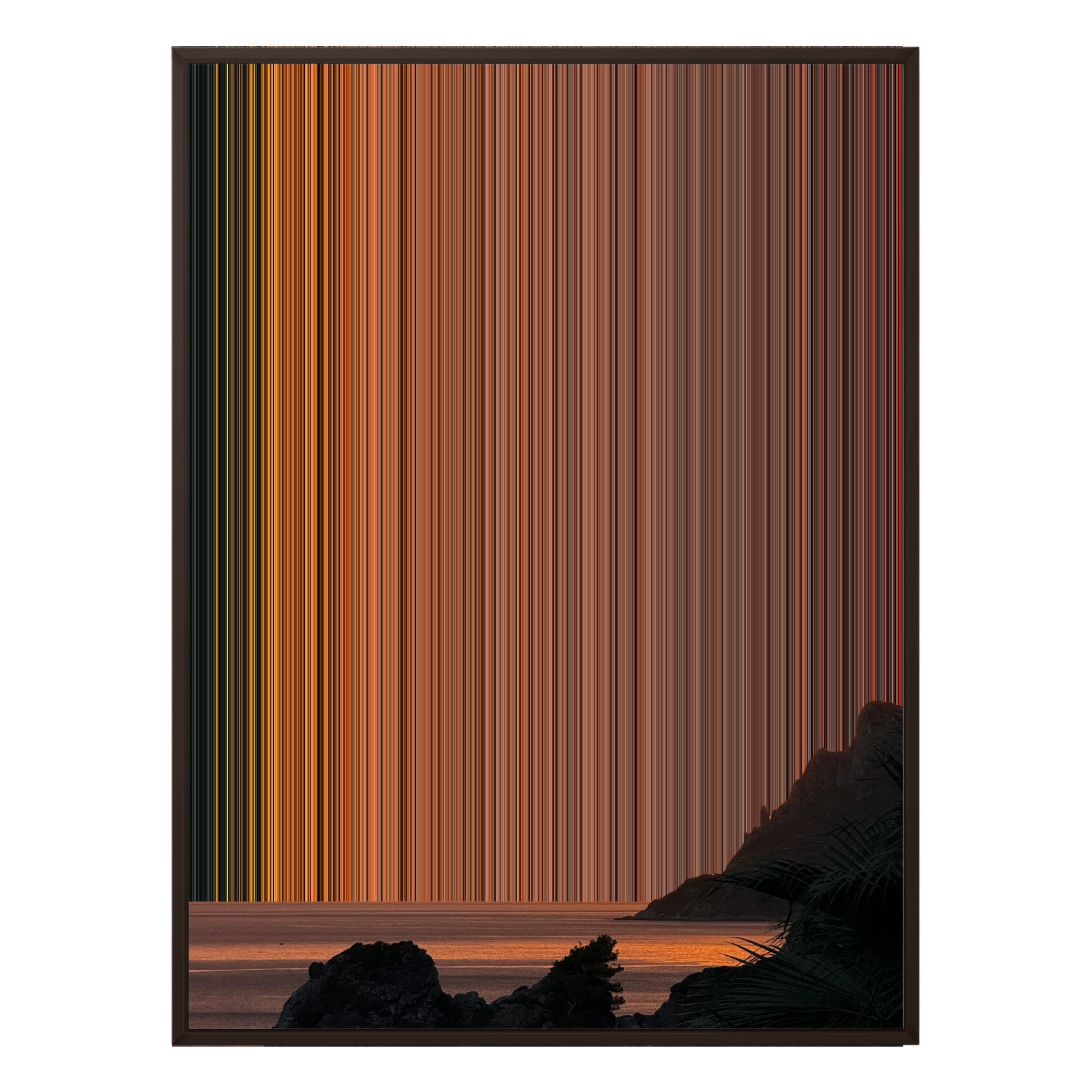 30×38" Framed Canvas - Brown Frame variant