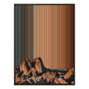 30×38" Framed Canvas - Brown Frame variant