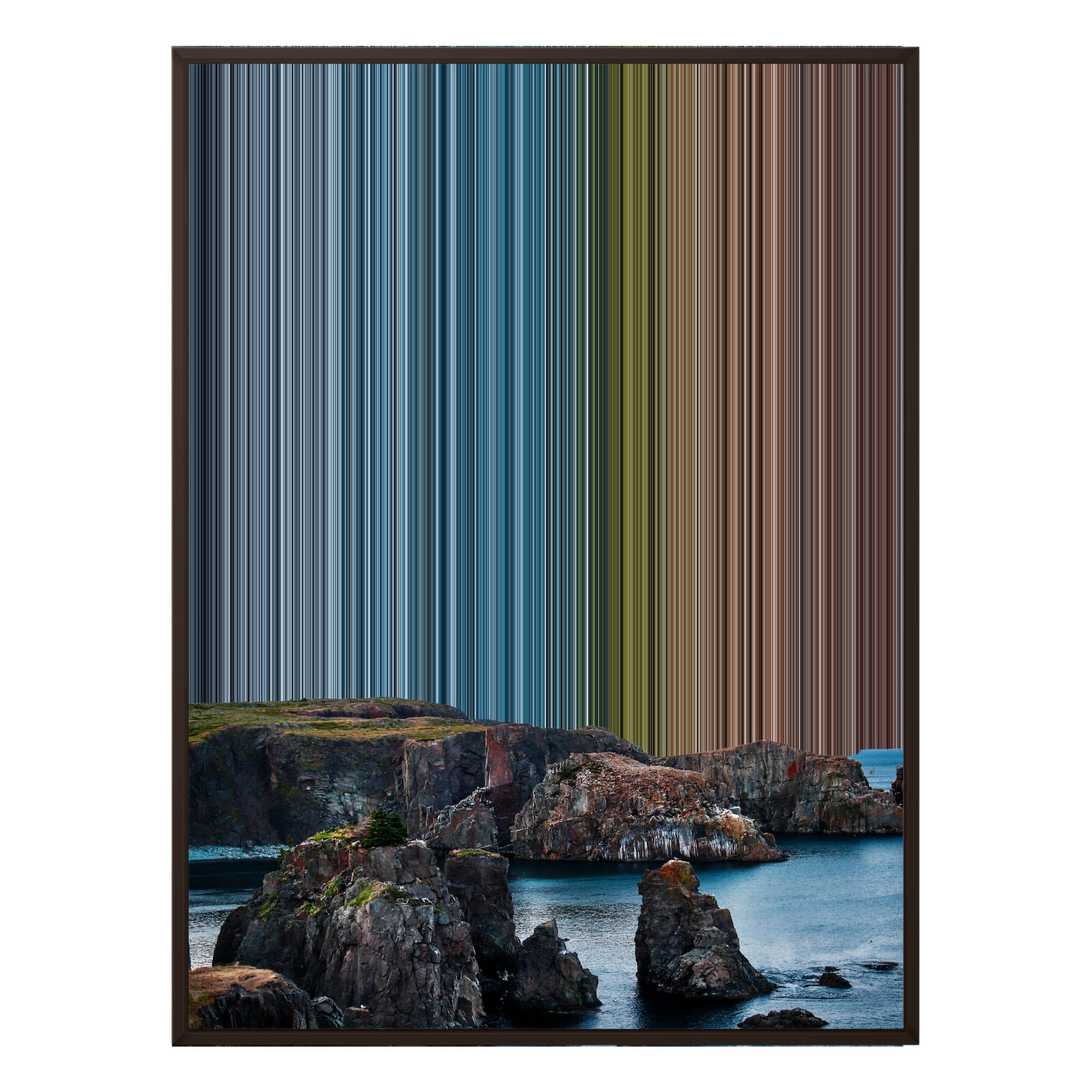 30×38" Framed Canvas - Brown Frame variant