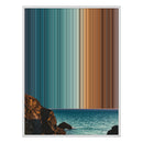 30×38" Framed Canvas - White Frame variant