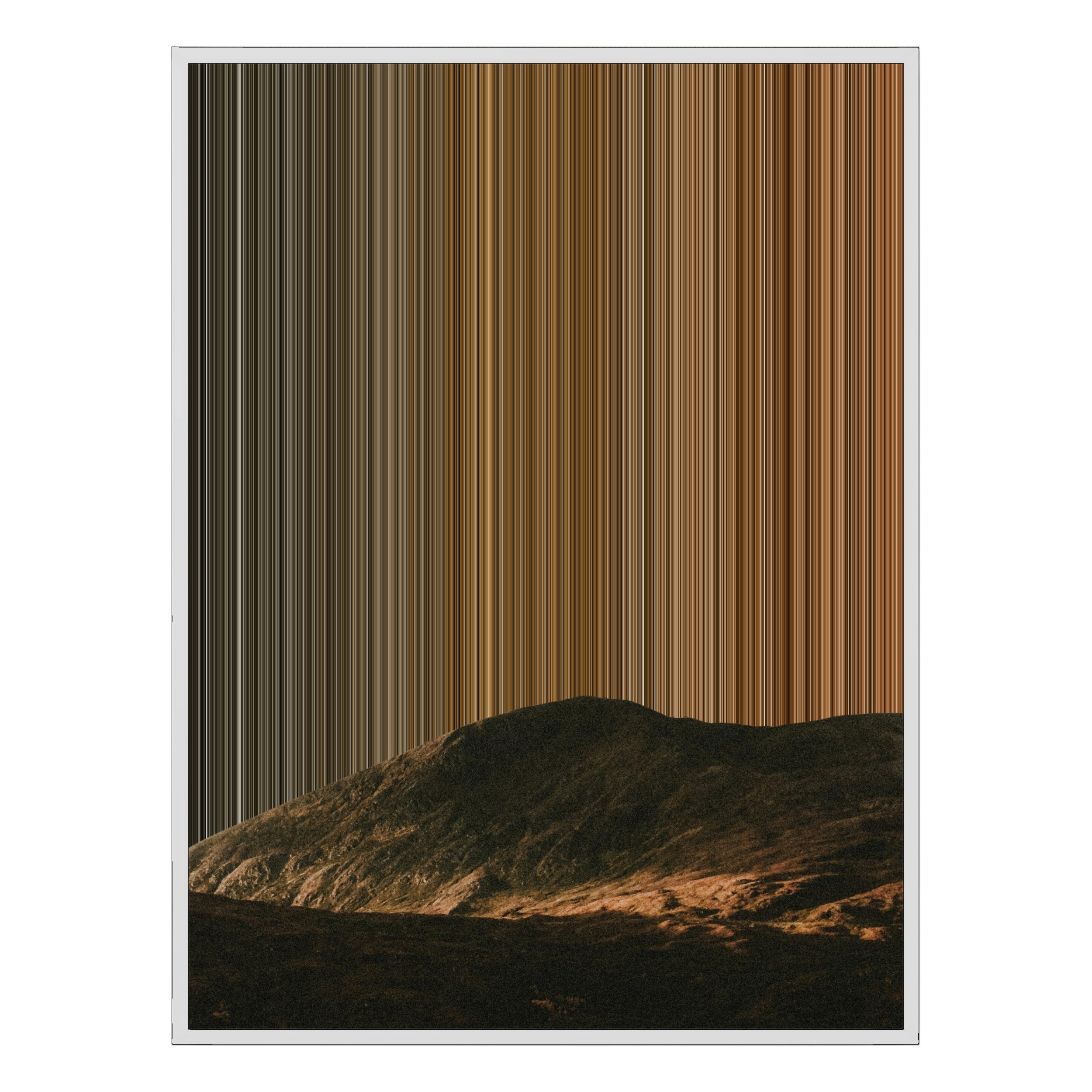 30×38" Framed Canvas - White Frame variant