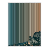 30×38" Framed Canvas - White Frame variant