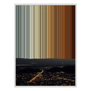 30×38" Framed Canvas - White Frame variant