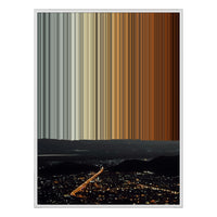 30×38" Framed Canvas - White Frame variant