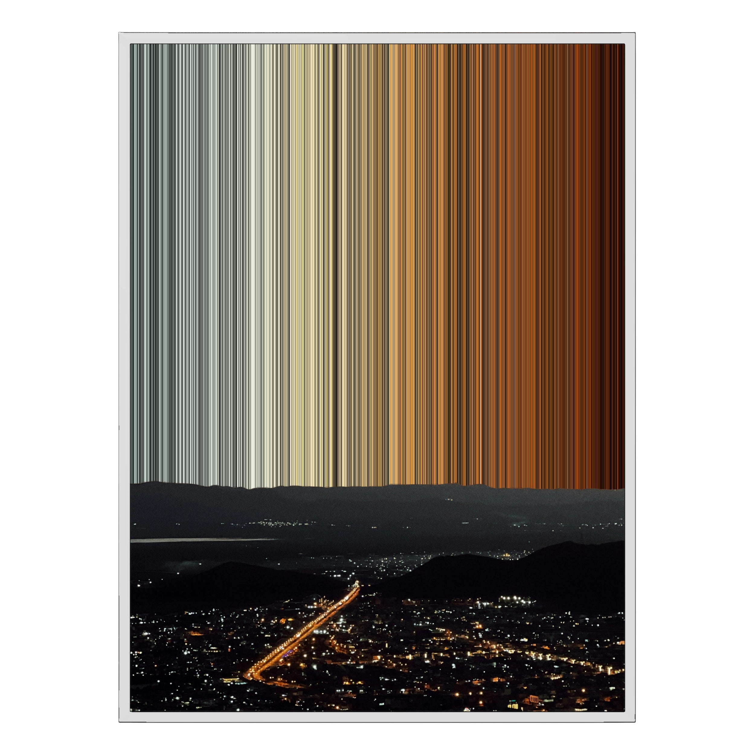 30×38" Framed Canvas - White Frame variant