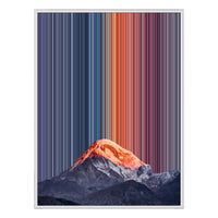 30×38" Framed Canvas - White Frame variant