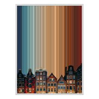 30×38" Framed Canvas - White Frame variant