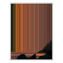 30×38" Framed Canvas - White Frame variant