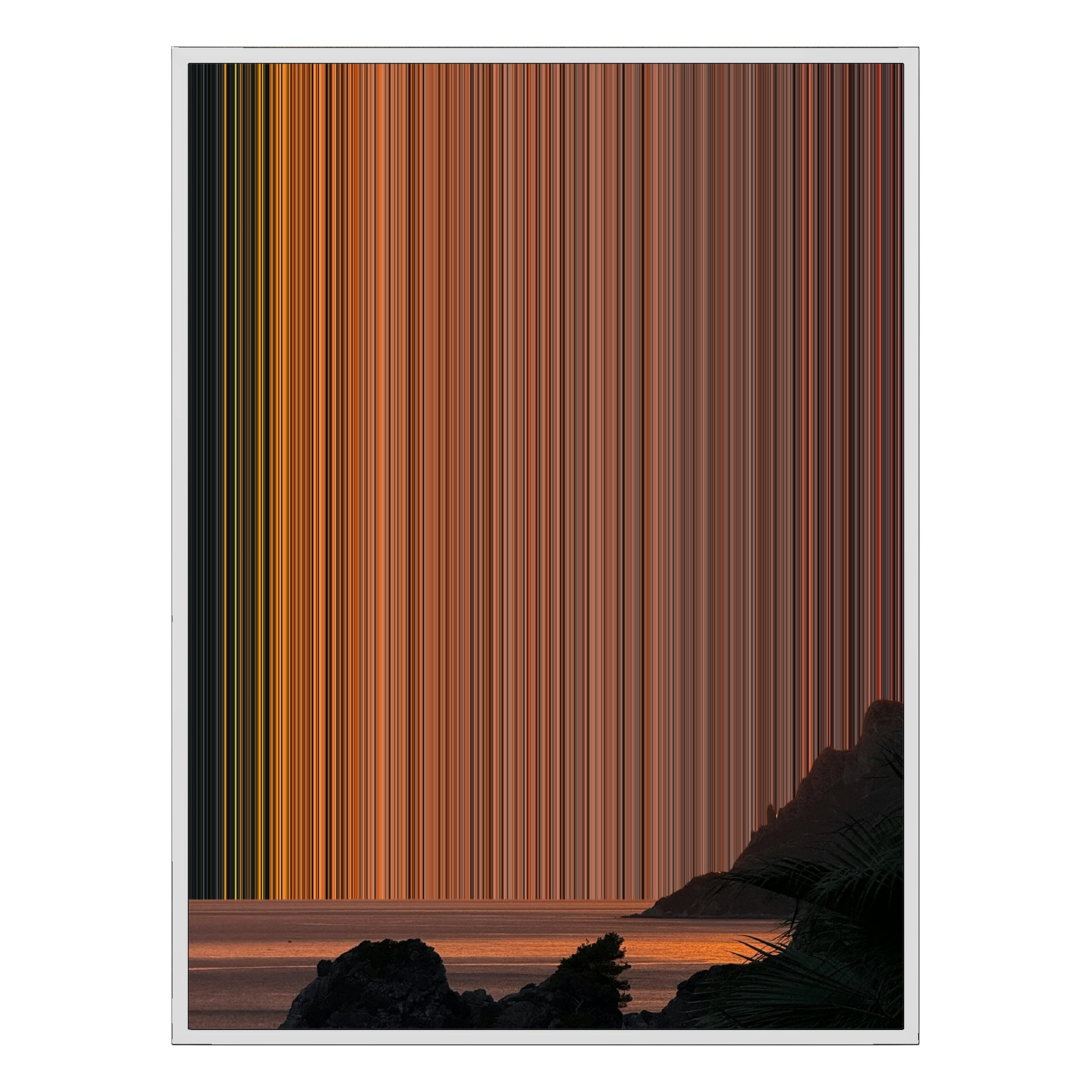 30×38" Framed Canvas - White Frame variant