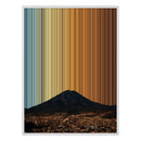 30×38" Framed Canvas - White Frame variant