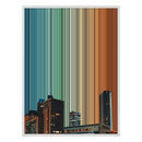 30×38" Framed Canvas - White Frame variant